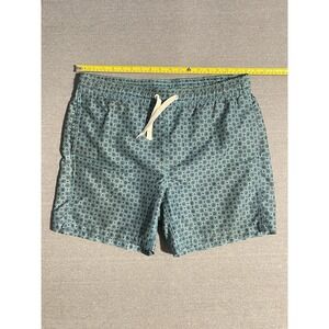 Men's Swim Trunks Size‎ Medium Blue Pattern Beach Pool Quick Dry Shorts